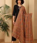 Ethnic motifs woven design shawl