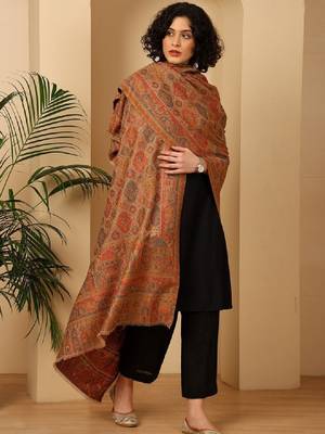 Ethnic motifs woven design shawl 2