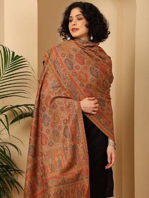 Ethnic motifs woven design shawl 3