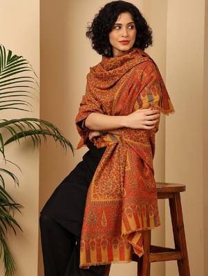 Floral woven design shawl 4