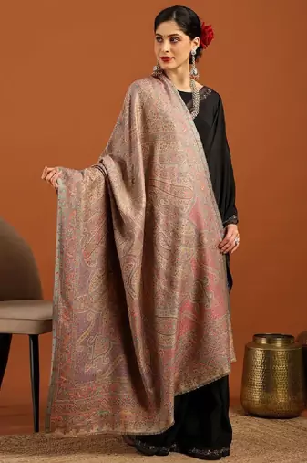 Paisley woven design shawl