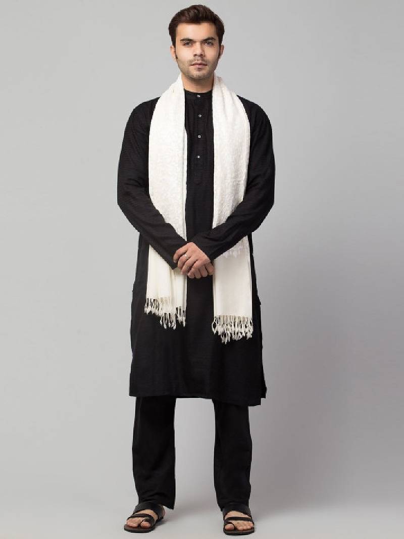 Men embroidered stole