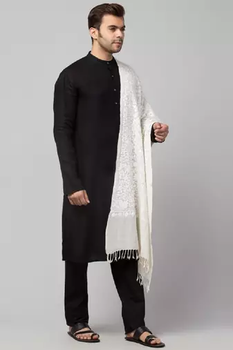 Men embroidered stole