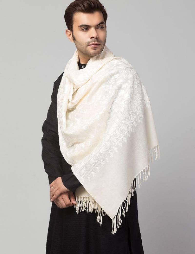 Men embroidered stole