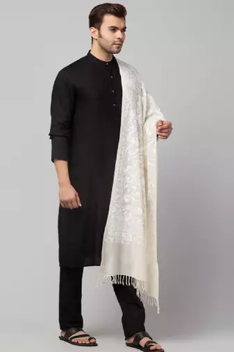 Men embroidered stole