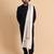 Men embroidered stole with fringes