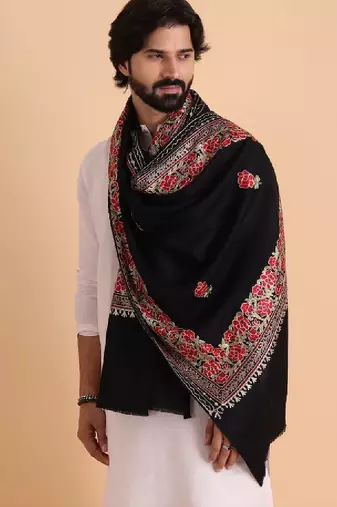 Men embroidered stole