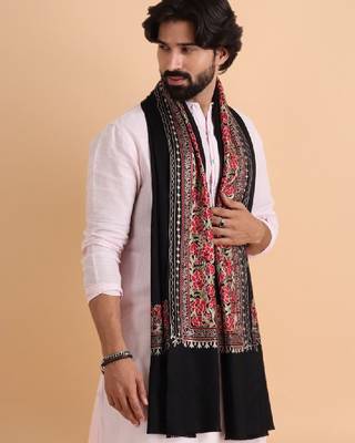 Men embroidered stole 3