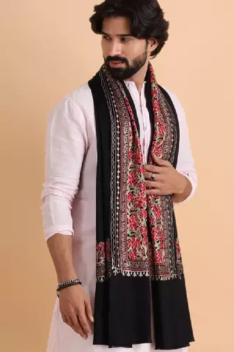 Men embroidered stole