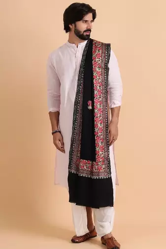 Men embroidered stole