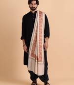 Men floral embroidered stole