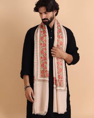 Men floral embroidered stole 2