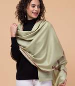 Women embroidered woollen stole