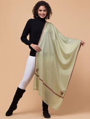 Women embroidered woollen stole 4