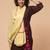 Women solid fringed stole