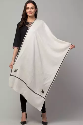 Women paisley embroidered stole