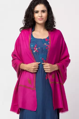 Women fine wool kingri embroidered stole