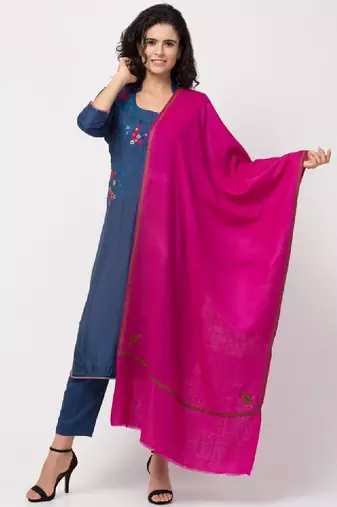 Women fine wool kingri embroidered stole