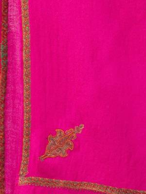Women fine wool kingri embroidered stole 4