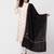 Women ethnic motifs embroidered wool stole with fringed border