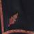 Women ethnic motifs embroidered wool stole with fringed border