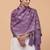 Women ethnic motifs woven design zari stole with fringes