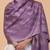 Women ethnic motifs woven design zari stole with fringes