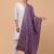 Women ethnic motifs woven design zari stole with fringes