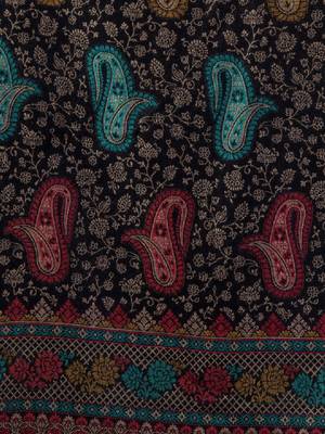 Women woven ethnic motifs design stole 2