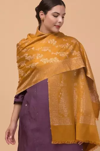Women ethnic motifs woven stole