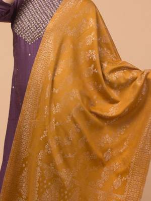 Women ethnic motifs woven stole 3