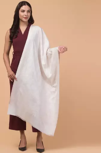 Women woven design stole