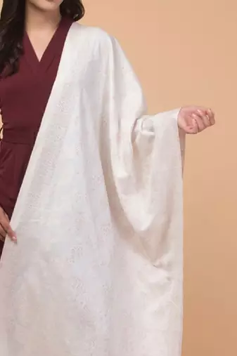 Women woven design stole