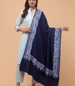 Paisley embroidered acrylic shawl
