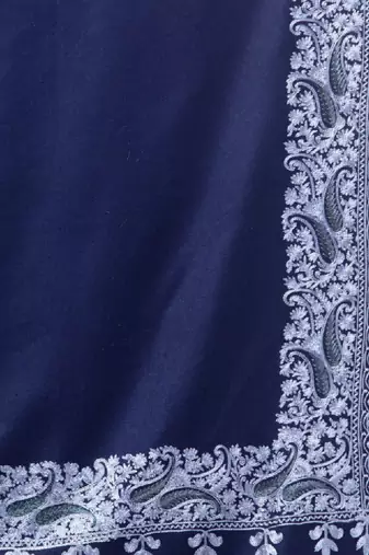 Paisley embroidered acrylic shawl