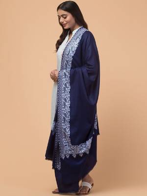 Paisley embroidered acrylic shawl 4