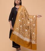 Floral embroidered shawl