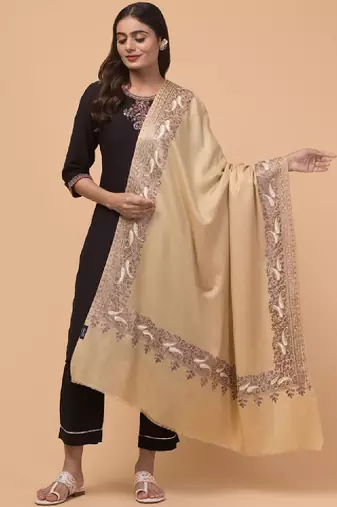Paisley embroidered shawl