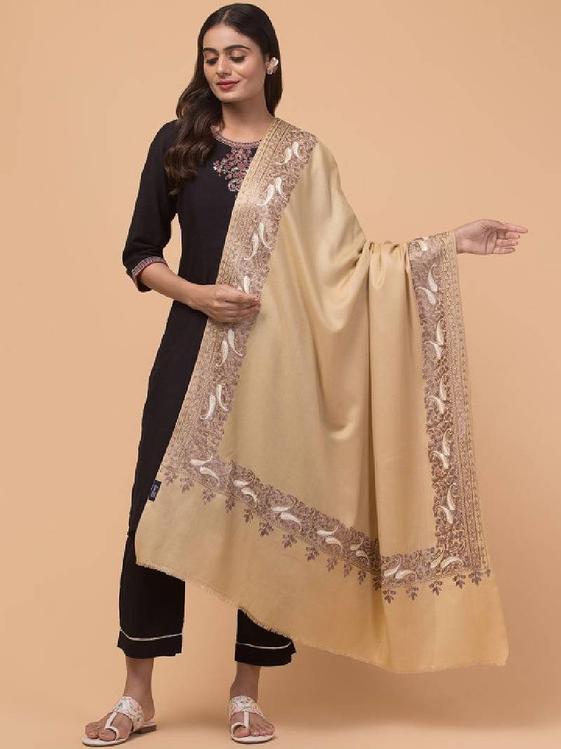 Paisley embroidered shawl