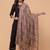 Checked woven design woollen kani shawl