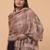 Checked woven design woollen kani shawl