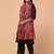 Checked woven design woollen shawl