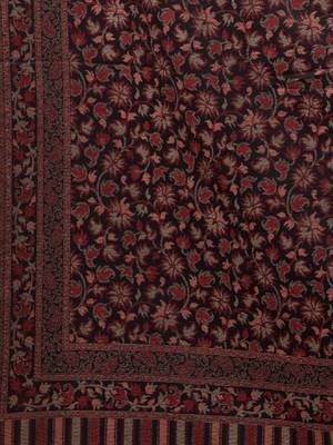 Floral woven design woolen shawl 3