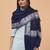 Floral embroidered pure woollen shawl
