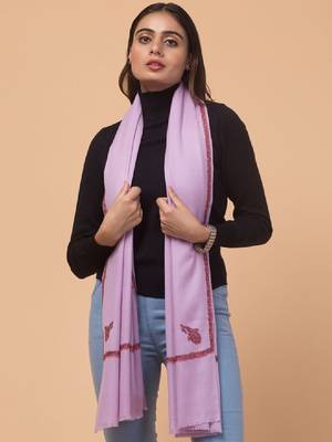 Paisley embroidered pure woollen shawl 1
