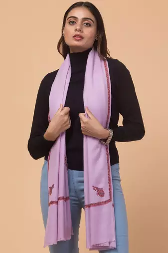 Paisley embroidered pure woollen shawl