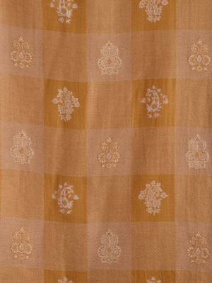 Checked woven design woolen shawl 2