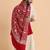 Floral embroidered acro woolen shawl