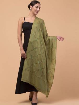 Floral embellished beads and stones shawl 3