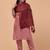 Aari embroidered border woollen shawl